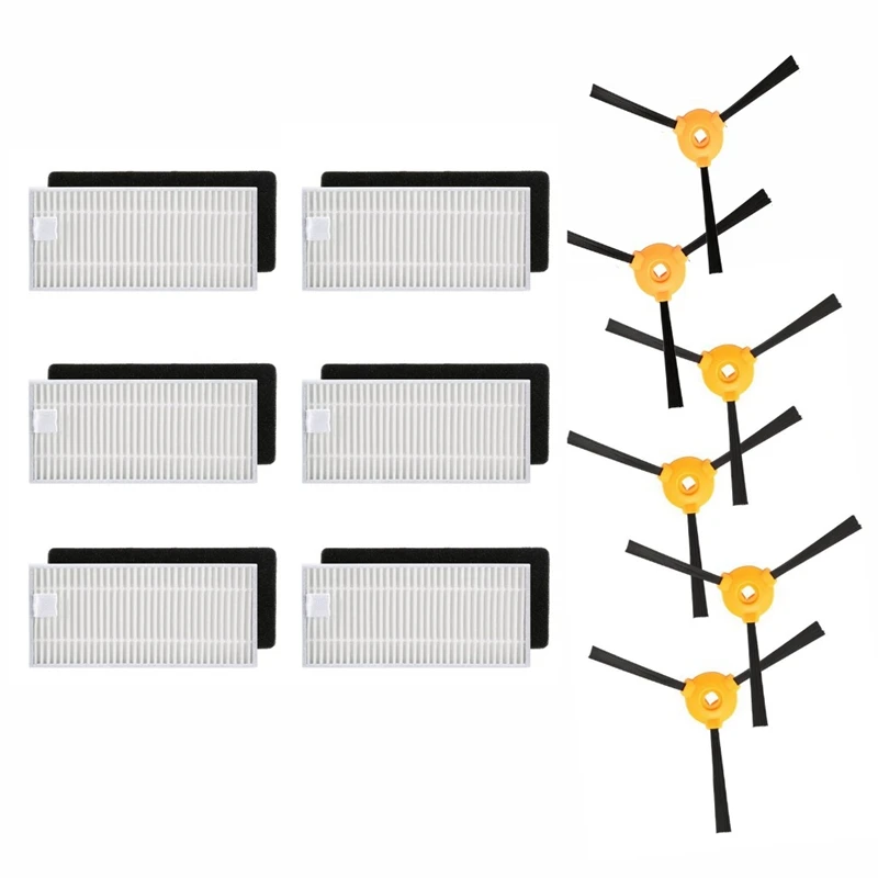 

Replacement Filters+Side Brush Kit For Ecovacs Deebot N79 N79S Robotic Vacuum Cleaner Side Brushes Filter Spare Parts Accessory