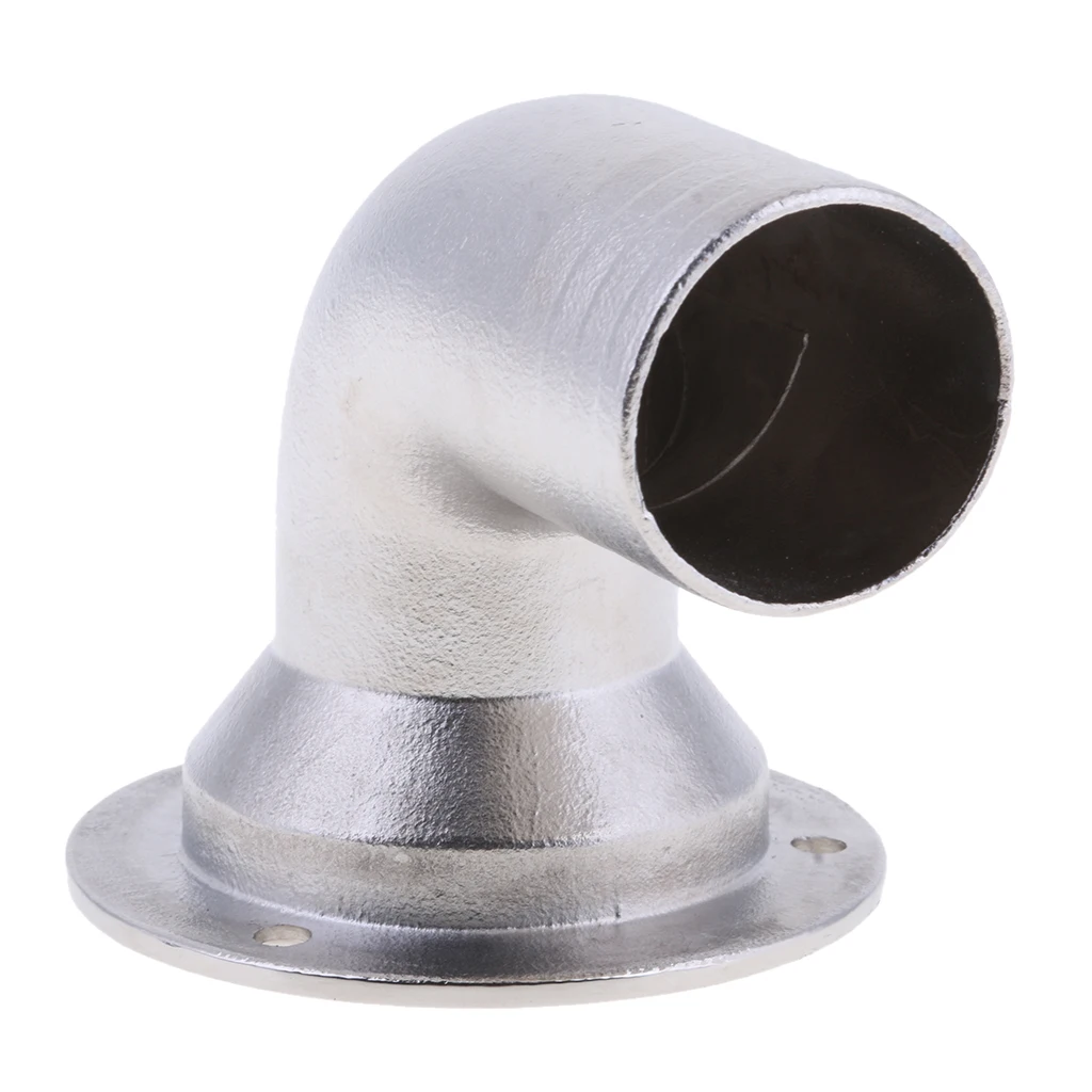 Marine Grade 316 Stainless Steel Deck Drain Scupper - 38mm Tube Fixed Cover