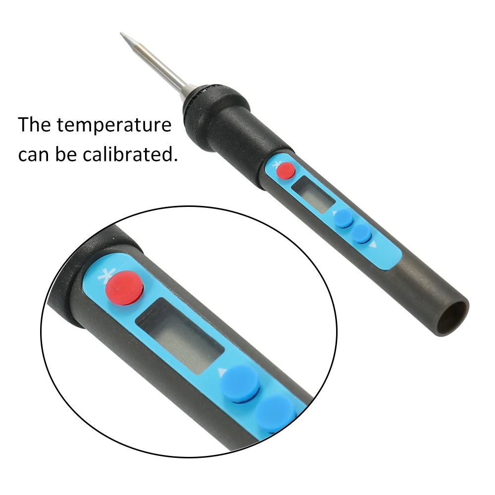 

Hot Digital Electric Soldering Iron Set Unleaded Adjustable Temperature with Adaptor and Car-specific Plug Soldering Iron
