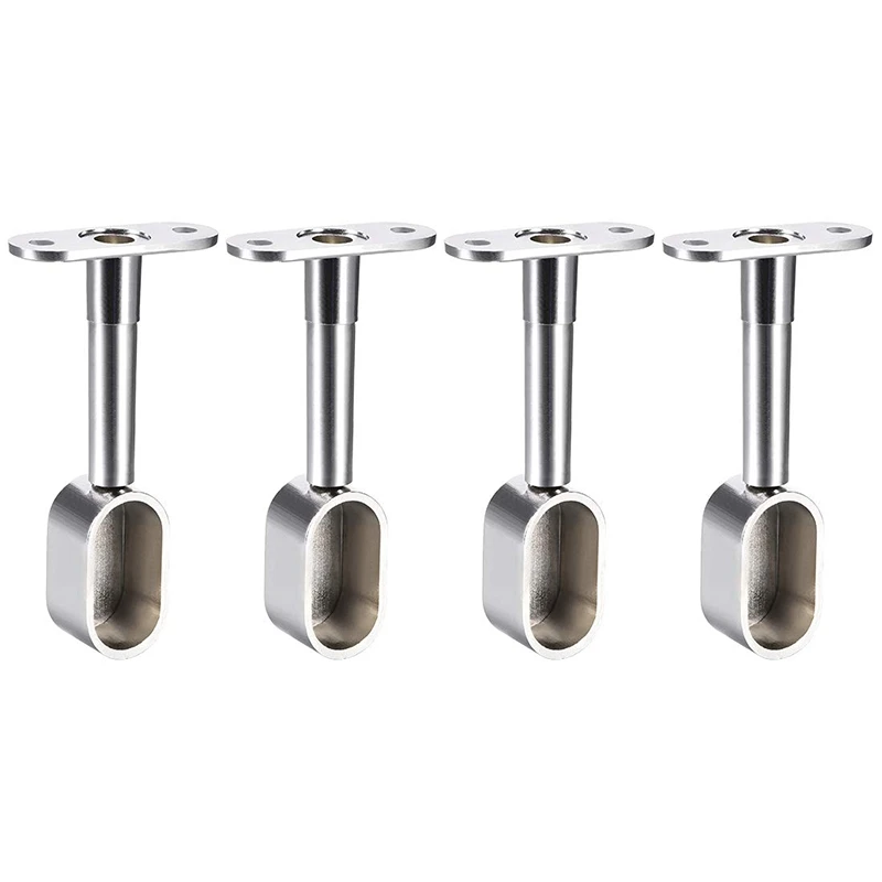 

Shower Curtain Rods Wardrobe Pipe Lever Support Bracket Hanger for Oval Closet Rod 16X30Mm Adjustable 84-105Mm Height Oval Close