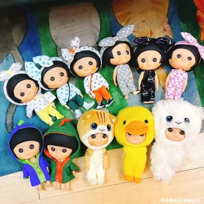Кукла IXDOLLS с большой головой 16 см одеждой игрушка сделай сам для переодевания