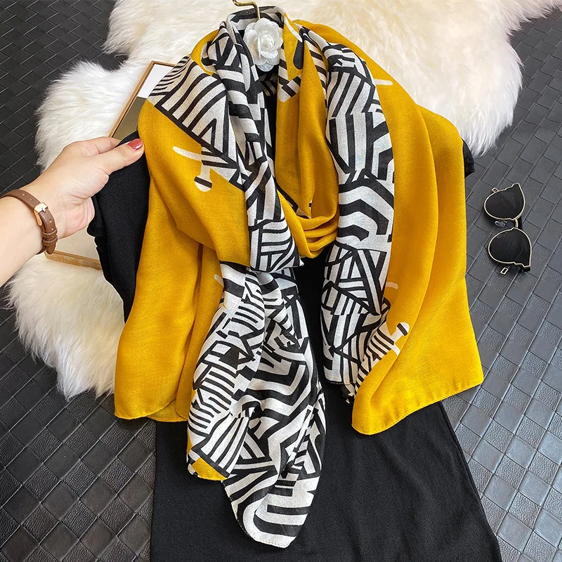 

Fashion Animal Leopard Dot Fringe Viscose Shawl Scarf Women Pashmina High Quality Autumn Winter Wrap Stole cotton Muslim Hijab