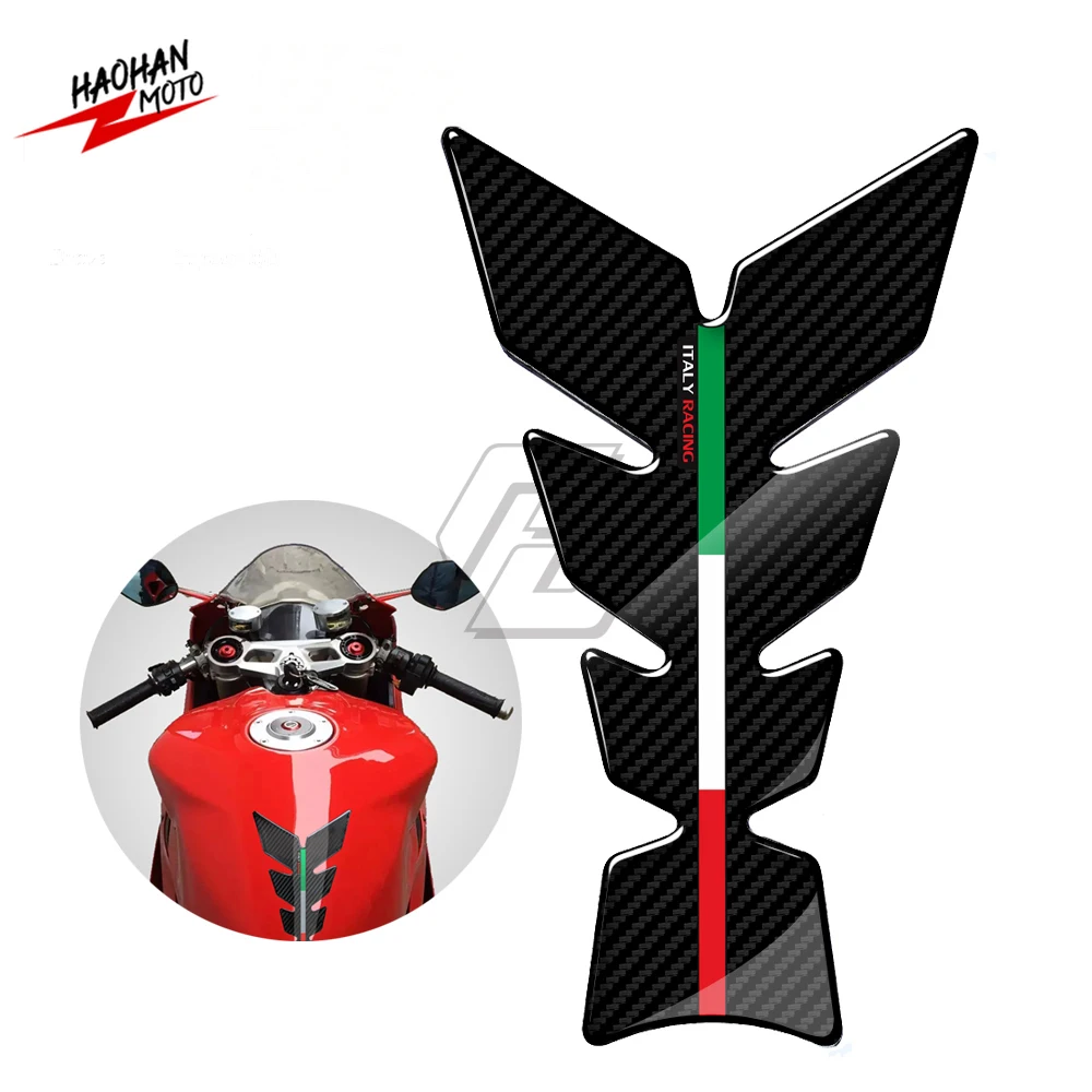 

Для Aprilia Ducati Panigale Honda Suzuki Yamaha Benelli 3D углеродистая накладка на бак мотоцикла протектор Италия гоночный танкпад