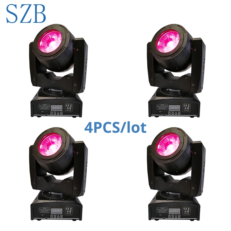 LED 60 Вт Луч движущийся головной свет RBGW 4в1 для DJ DMX диско сценический 4 шт./лот/SZB