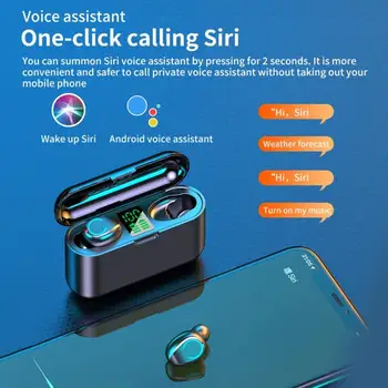 

New Original F9-13 Bluetooth 5.0 Earphones TWS Headset HiFI Stereo Earbuds IPX7 Waterproof Wireless for Android Phone Hot sale
