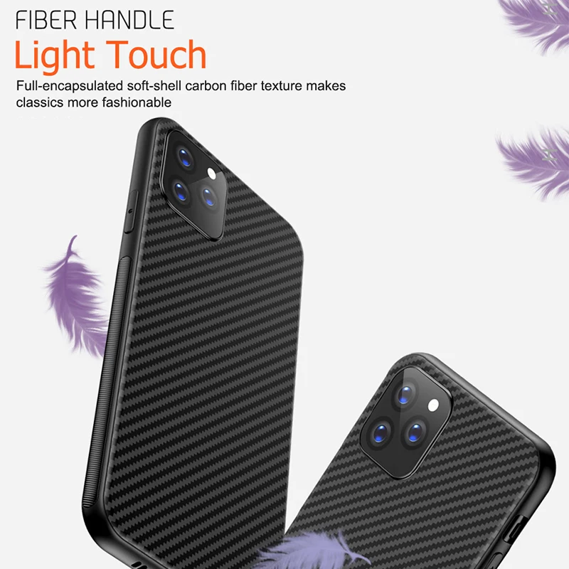 Premium Carbon Fiber Silicone Protective Soft Cover