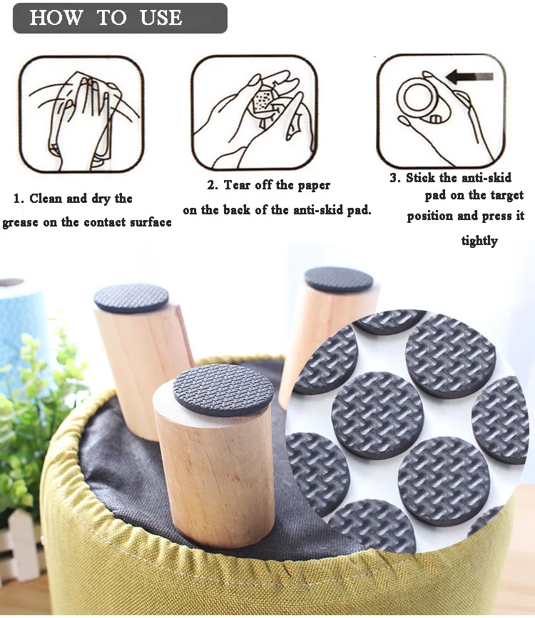 Chair foot pad table Leg pad table corner sofa leg mute wear-resistant anti-slip stickers furniture silicon protection cover