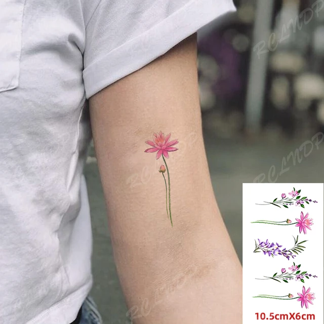 Adesivos De Tatuagem Temporária Com 25 Tipos, Plantas Para