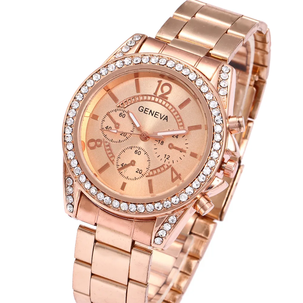 

Watch Manufacturers SMT a Generation of Fat Diamond Set False Three-Eyed 4612 Fashion Watch Steel Belt Men's Ladies' Watch