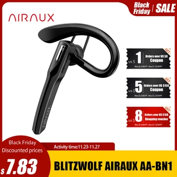 

BlitzWolf AIRAUX AA-BN1 Business bluetooth Single Earphone HD Calls HIFI Earbuds Lightweight Comfort Earhook Sports Headphones