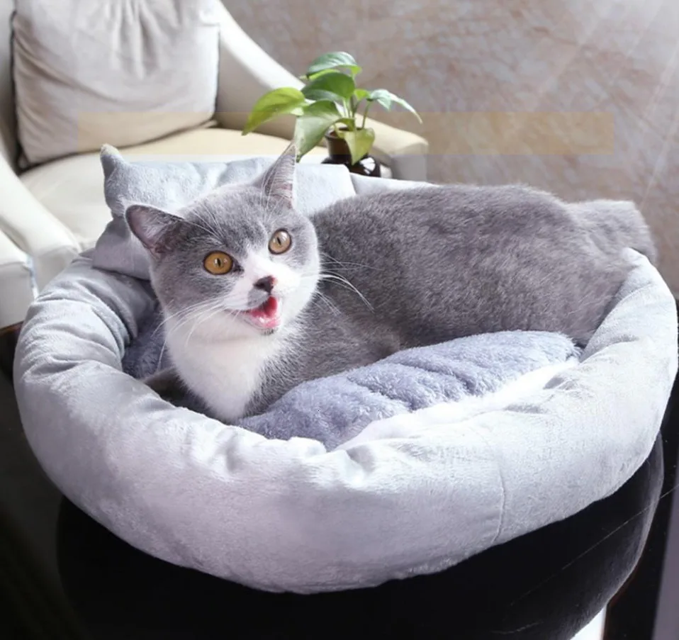 Домашнее животное, кошка, щенок, теплое собачье гнездо, кровать, питомник, домик, пещера, спальный мешок, коврик, палатка с подушкой, домашние животные, зимние теплые и уютные кровати s, m, l