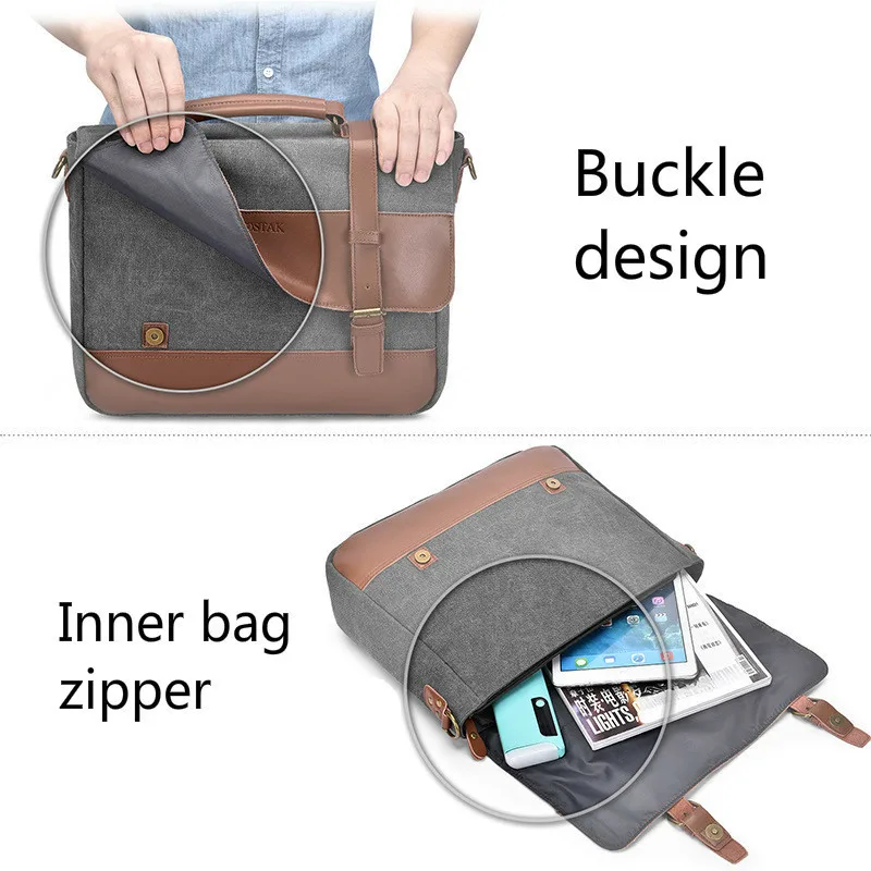 Новинка 2020 мужской портфель сумки для 15 дюймового ноутбука деловая сумка мужчин