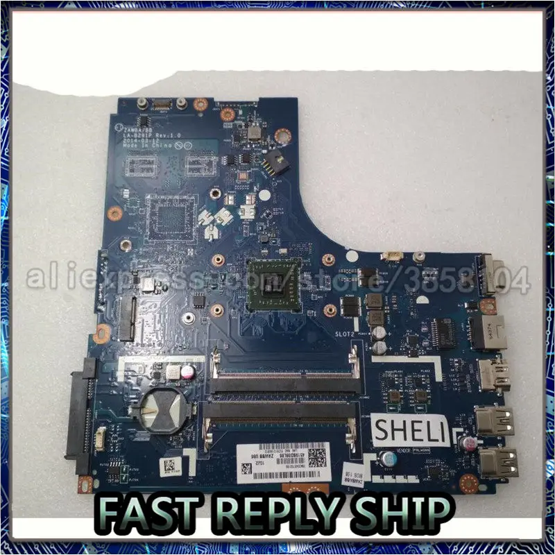 SHELI для Lenovo B50-45 материнская плата с A6-6310 cpu 5B20G14968 LA-B291P | Компьютеры и офис