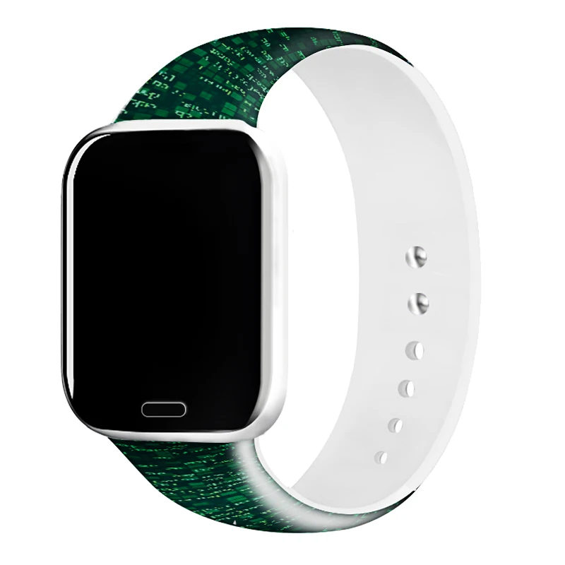 Ремешок силиконовый для iWatch Series 4 Женский зеленый браслет наручных часов 44 мм 40 42