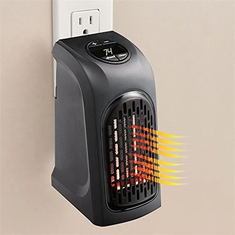 Air Blower Heater Fan Wall-mounted Warm Winter Electric Thermal Thermostat  Adjustable Smart Small Room 400W 220V EU UK UK QN06