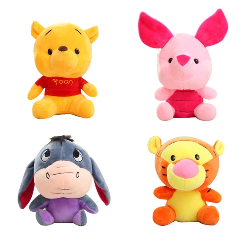 

Original Disney Winnie The Pooh Anime Figure 12-15cm Stuffed Animals Plush Dolls Toys Cute Funny Gifts for Children's Birthday