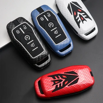 

2019 Key Cover Case For Ford Fusion Mondeo Mustang F-150 Explorer Edge 2015 2016 2017 2018 Car Styling Key Protection Keychain