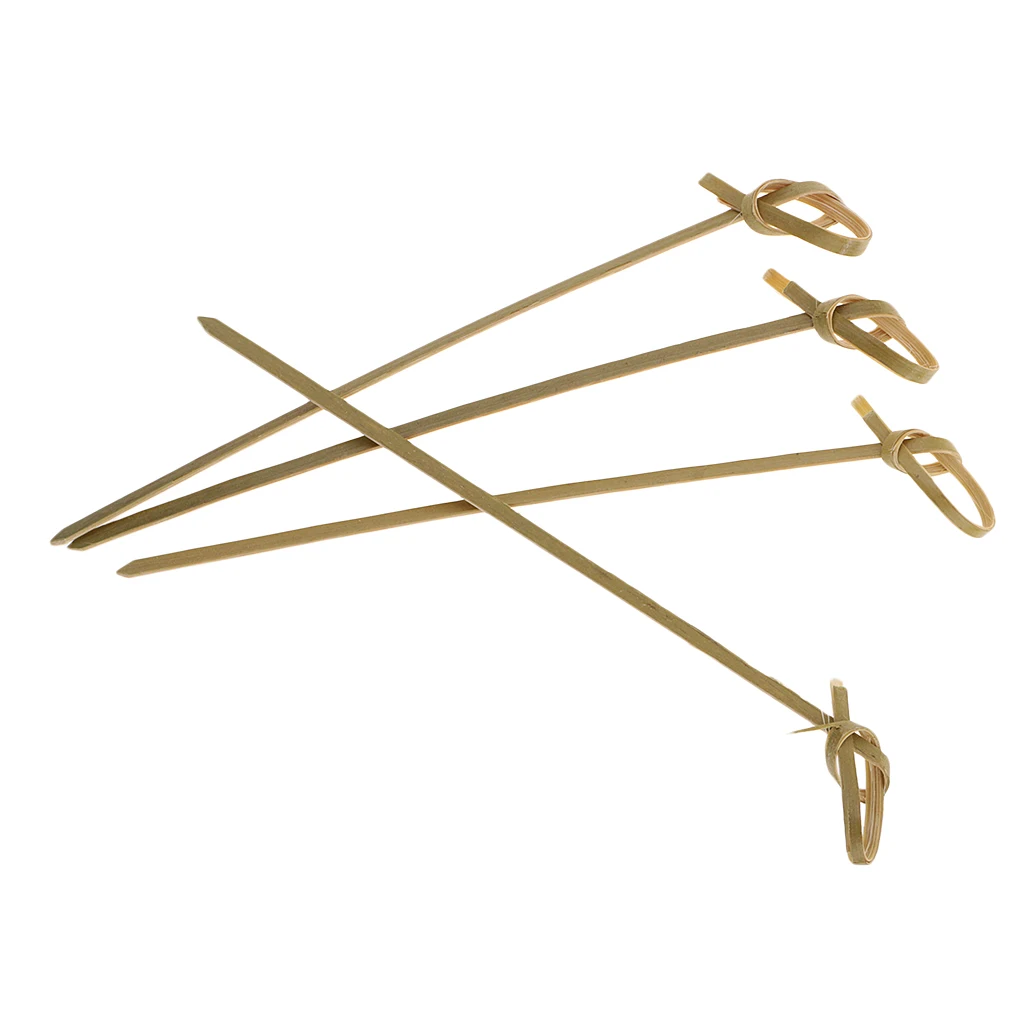Cocktail Sticks Buffet Party Wooden Toothpicks, Knot Patterns, Cocktail Party Picks, Deco Picks, Set / 100pcs