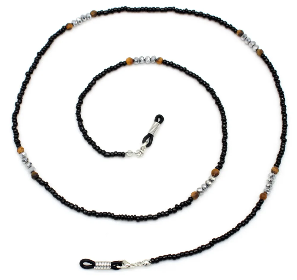 Fashion Reading Glasses Chain for Women Metal Sunglasses Cords Beaded Eyeglass Lanyard Hold Straps Eyewear Retainer - Цвет: 18
