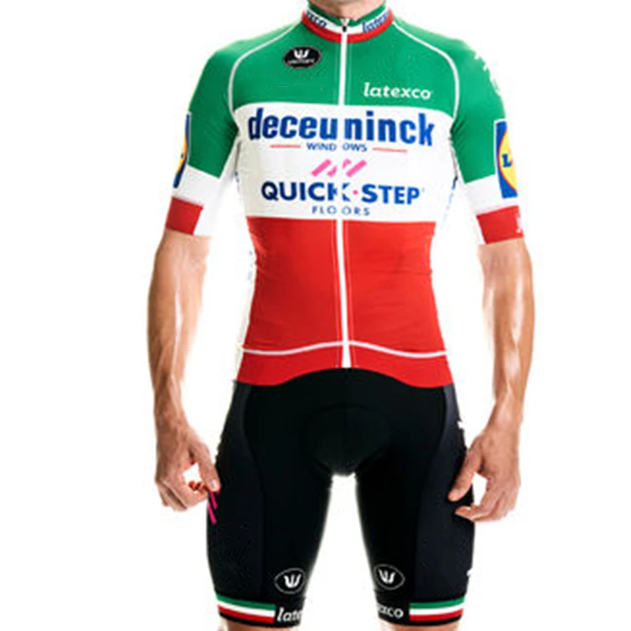 Коричневый Новинка, летний спортивный костюм QUICK STEP team для триатлона на открытом воздухе, мужской комбинезон для велоспорта, ropa MTB ciclismo, комплект одежды для велоспорта - Цвет: Коричневый