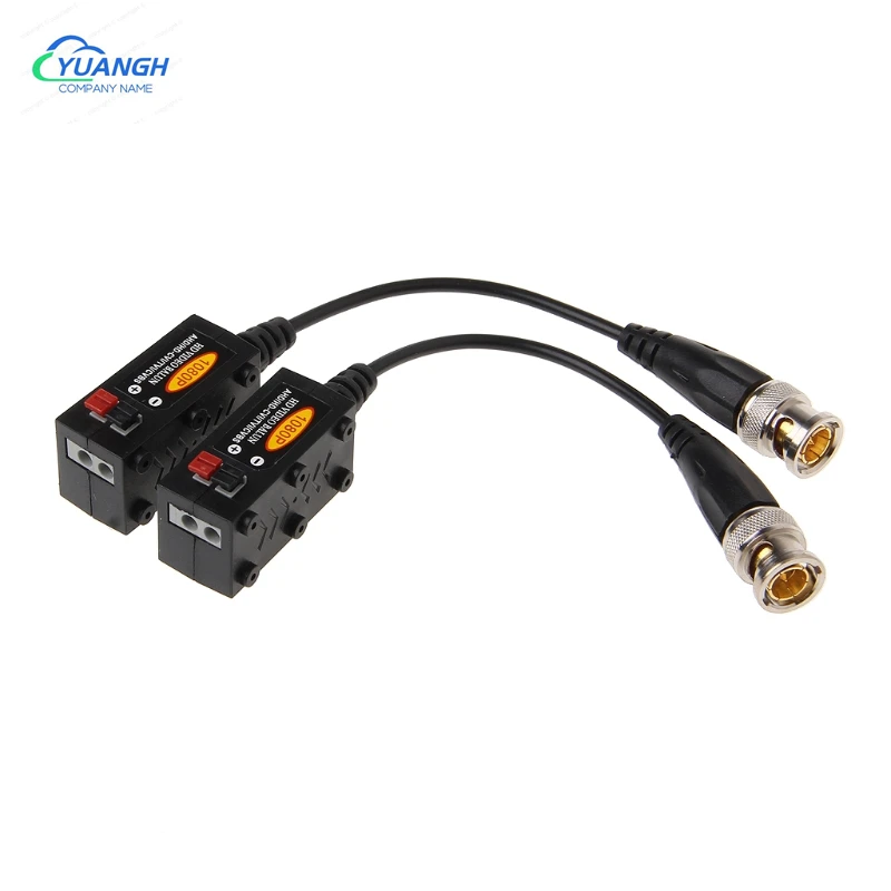 Transmisor de vídeo Balun pasivo HD, 10 pares, 1080P, AHD/HD-CVI/TVI/CVBS, para cámaras de seguridad