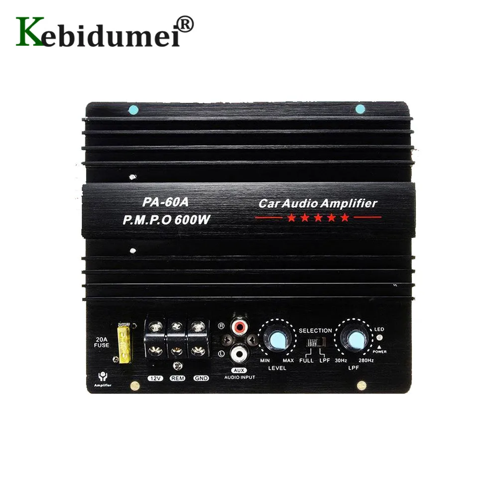 12V 600W PA 60A бас без потерь автомобильный аудио Hi Fi модуль усилителя звука Высокая