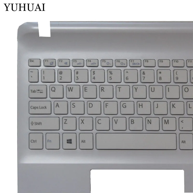 Клавиатура для ноутбука sony Vaio SVF15212CXW SVF15213CXW SVF15214CXW SVF152C1JN SVF153A2TT черная/белая верхняя крышка