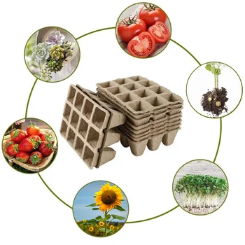 

Outdoor garden organic sprouting household biodegradable seedling tray