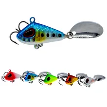 Bassland New Metal Mini VIB Hard Lure With Spoon Fishing Lures 6g10g15g25g Crankbait Vibration Spinner Sinking Bait Tackle