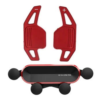 

1 Set Automotive Steering Wheel Shifting Pad for & 1 Pcs Car Mobile Phone Gravity Phone Holder
