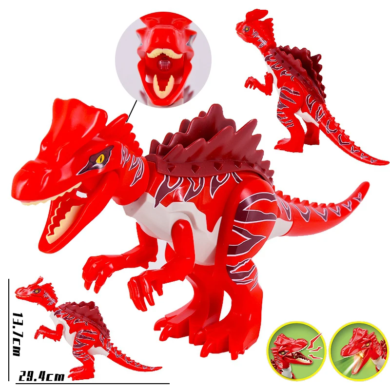 thumbnail image 1 of Bloques de construcción de dinosaurios de Jurassic World 2 Brutal Raptor, Tyrannosaurus Indominus I-Rex, juguetes para niños, 1 of 5