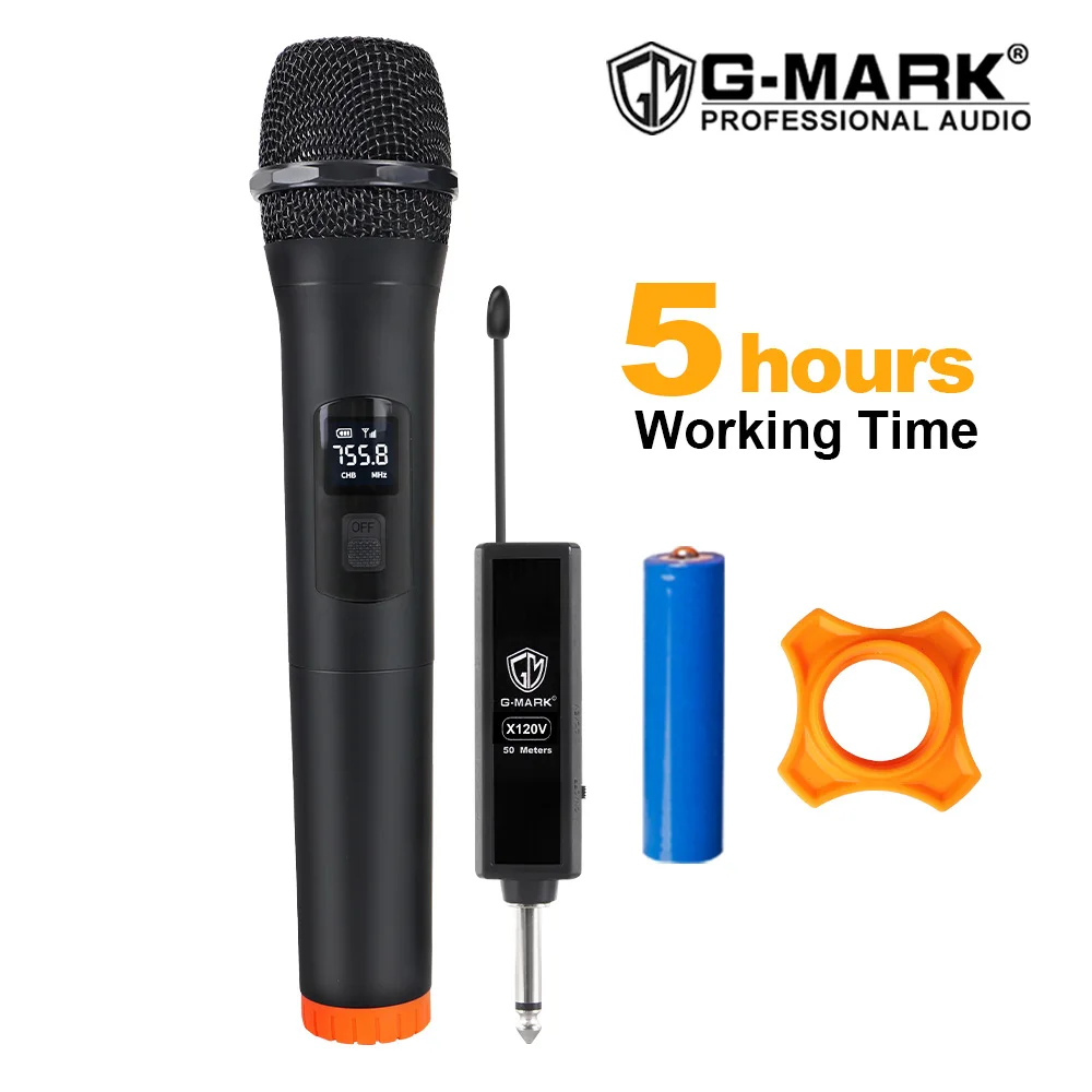 Tanio Mikrofon bezprzewodowy G-MARK X110V ręczny
