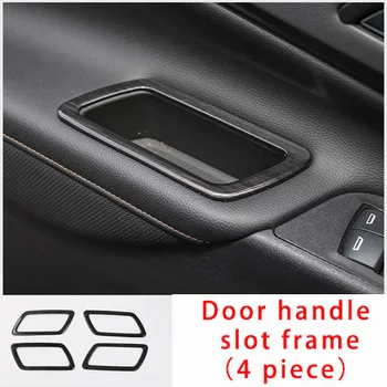 

For Chevrolet equinox 2017-2020 Black wood grain Door handle slot frame molding trim