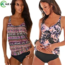 2019XXXXXL купальный костюм Женская одежда для плавания танкини размера плюс наборы для плавания винтажная пляжная одежда купальные костюмы женский винтажный купальник-монокини