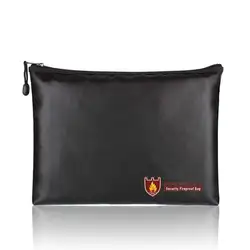Огнестойкая Сумка для документов, размер А4 водонепроницаемая и огнестойкая сумка с огнестойкой молнией для iPad, денег, ювелирных изделий