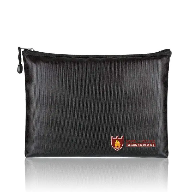 

Fireproof Document Bags, A4 Size Waterproof and Fireproof Bag with Fireproof Zipper for iPad, Money, Jewelry, Passport, Document