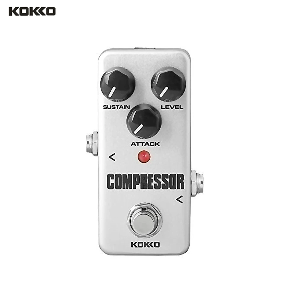 Compressor KOKKO гитарный Педальный компрессор овердрайв усилитель Педаль Эффекта Искажения тюнер адаптер питания кабель хор петлер реверберации педаль - Цвет: Compressor