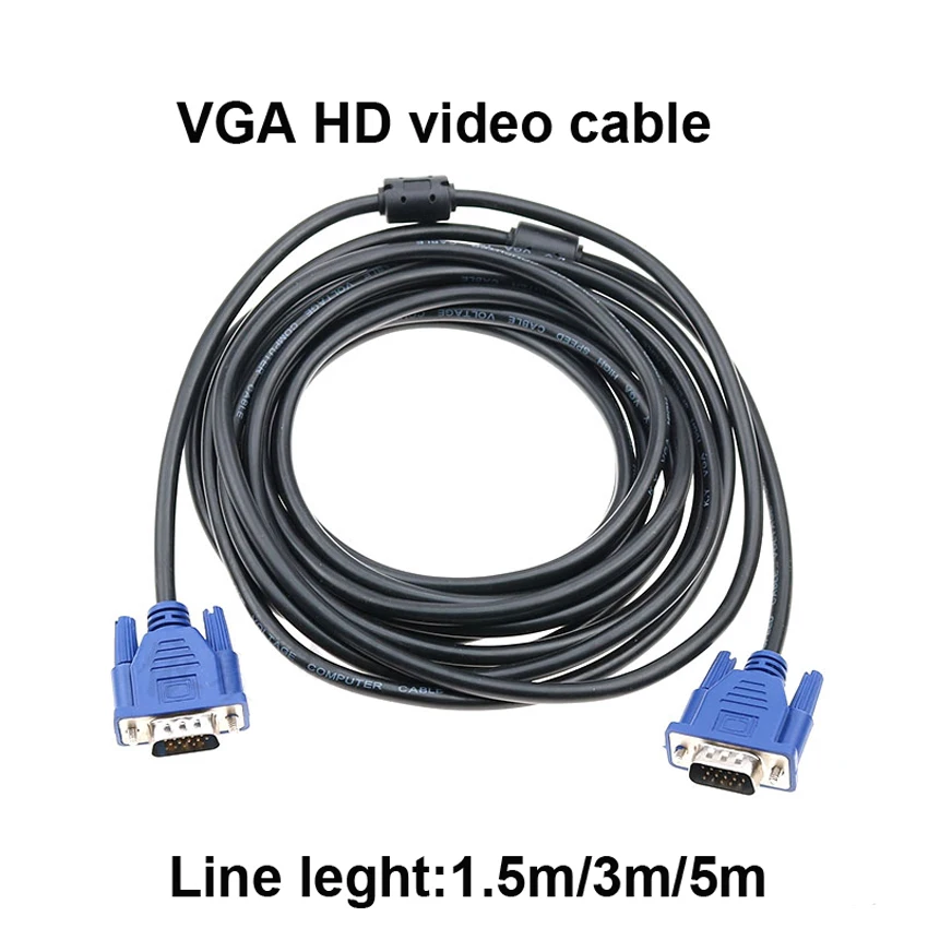 Cable VGA para Monitor de ordenador, proyector de TV, Cable HD, línea de extensión de vídeo VGA, metros - AliExpress Luces e