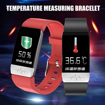 

Smart Watch Body Thermometer Temperature Monitor Bracelet Waterproof Exercises Bracelet ALS88