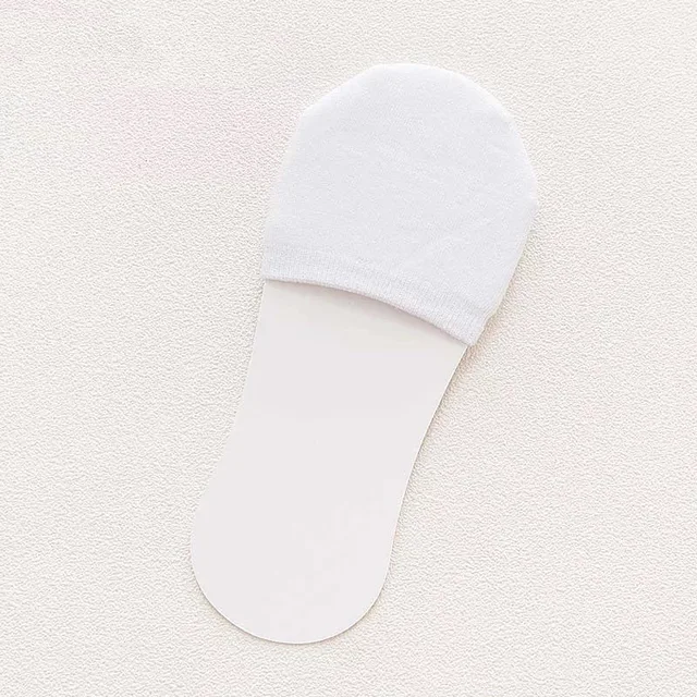 6pcs/3pair Boat Socks for Summer Anti Slip Silicone No Show Socks for Women High Heel Shoe Liner Socks Chausette Femme Invisible white