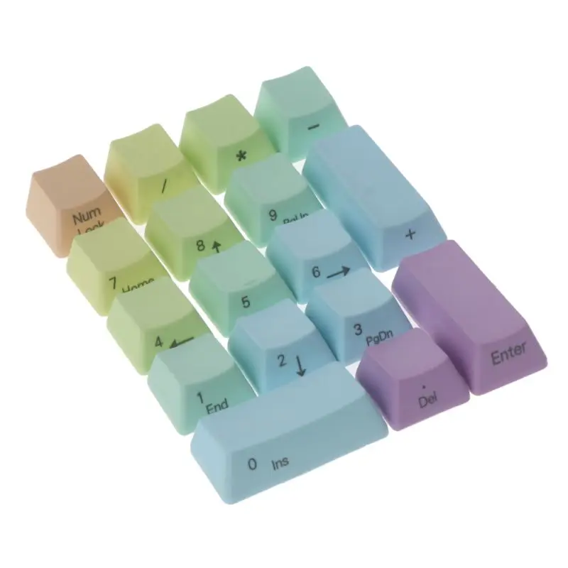 17 клавиш с боковой верхней печатью PBT Keycap для механической клавиатуры MX Switches