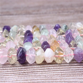 

LanLi Fashion Natural Jewelry Mixed color gems Loose Beads 6.5x11mm DIY Woman Bracelet Necklace Ear Stud Accessories