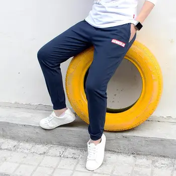 

Kids pants cotton spring and autumn new sports children's clothing students alphabet boys and girls pants baby clothes