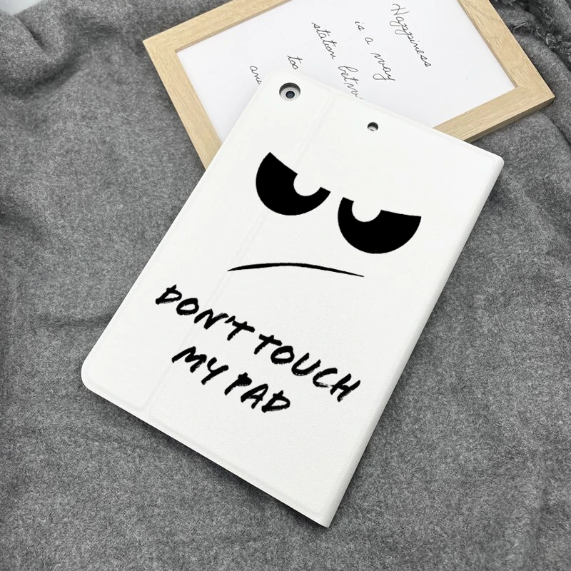 

Simple Text Dont Touch Case for iPad 10.2 8th Case for iPad Air 3 9.7 2019 Soft Tablet Cover for iPad Mini 2345 Pro 9.7 11 10.5