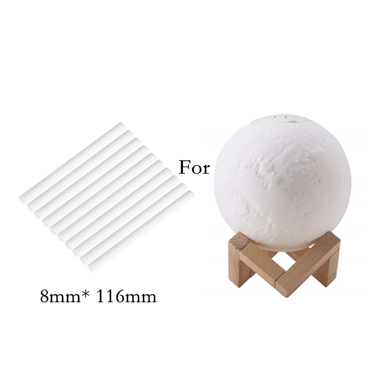

8mm* 116mm 10 Pcs Cotton Sponge Stick for USB Humidifier Aroma Diffuser