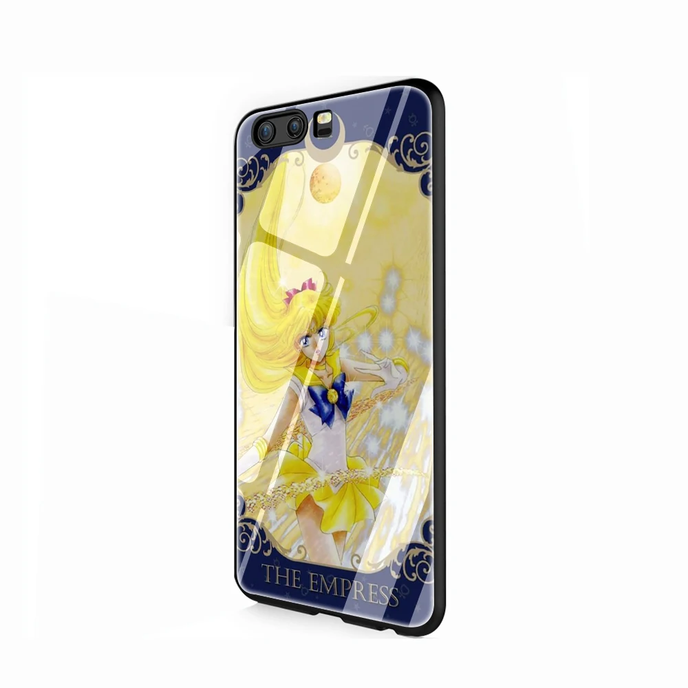 EWAU Sailor Moon Tarot отличный стеклянный чехол для телефона huawei P20 30 P Smart Mate20 pro Lite Honor9 10 Lite