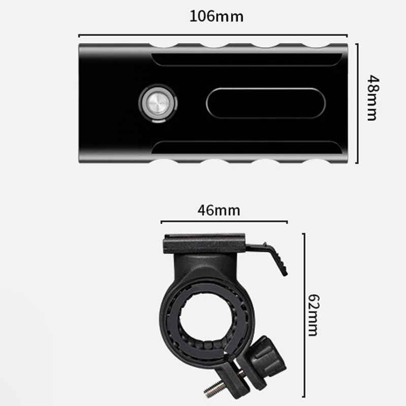 

3*T6/L2 Multifunctional Bright LED 3 Light Modes Waterproof Rechargeable Flashlight Bicycle Light with Tail Light
