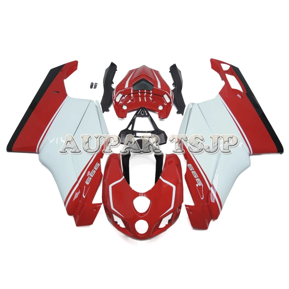 Обтекатели для поездок на мотоцикле Ducati 748 916 996 998 1996 1997 1998 1999 2000 2001 2002 Кузов ABS Пластик панели Белый красные, черные