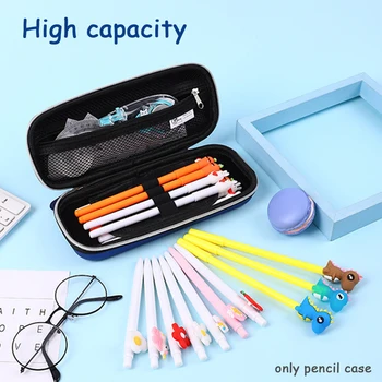 

new Big Capacity Compartment Pencil Cases for Boy 3D EVA Embossed Pen Box Anti-Shock Stationery Dinosaur