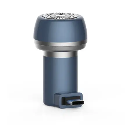 Tpye-C-Blue Путешествия Мини USB электробритва Магнитный мобильный телефонный разъем Micro-USB TYPE-C Мужская электрическая бритва для путешествий на открытом воздухе - Цвет: Tpye-C-Blue